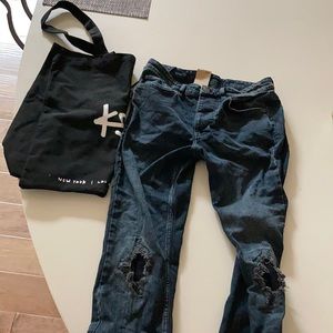 Ksubi Chitch Blue Kolla Slashed size 31
